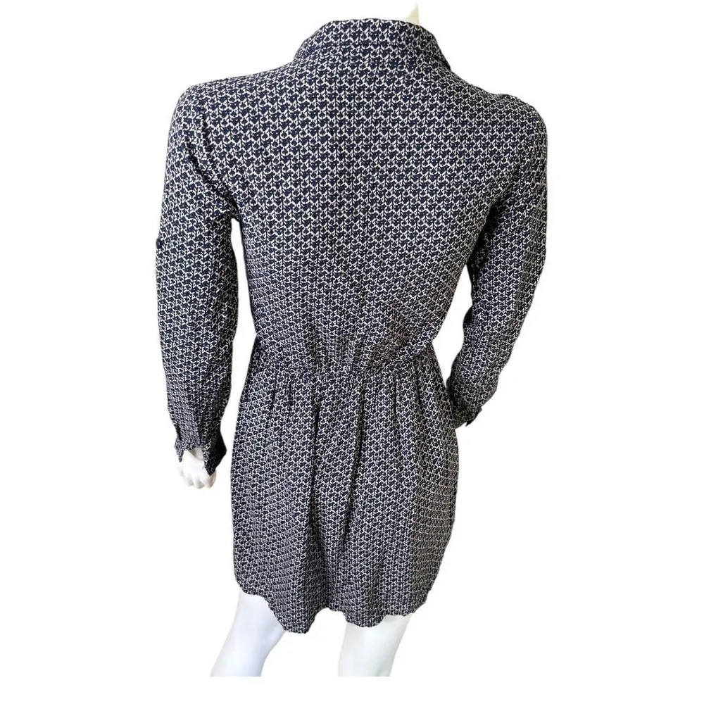 Womens Size Medium long sleeve button up Short dress​​​​​​​​​ Blue - Image 9