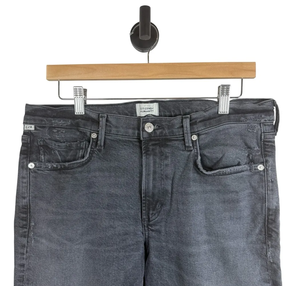 Citizens of Humanity Women’s Ella Mid Rise Slim Crop Jeans Film Noir 30 - Image 3