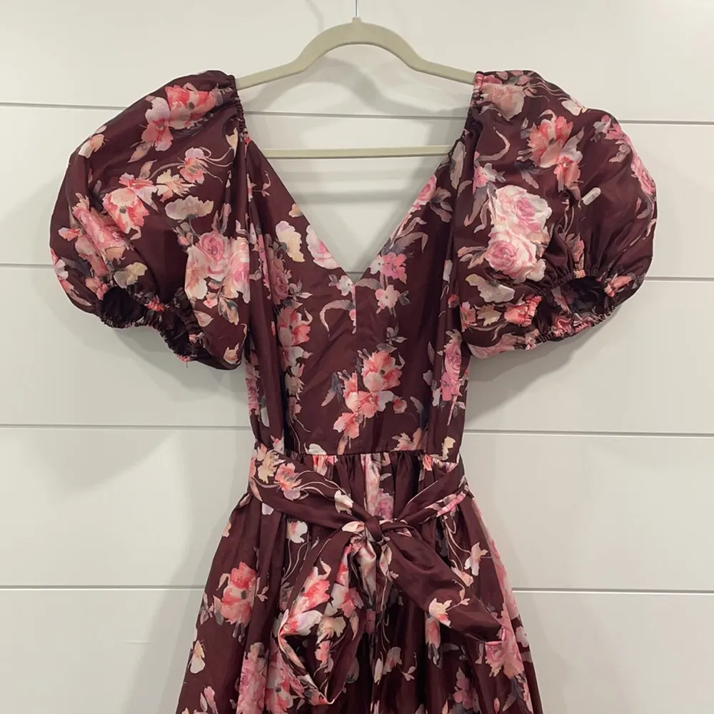 LOVESHACKFANCY Ida Maxi Dress in Oxblood Size 4 - Image 10