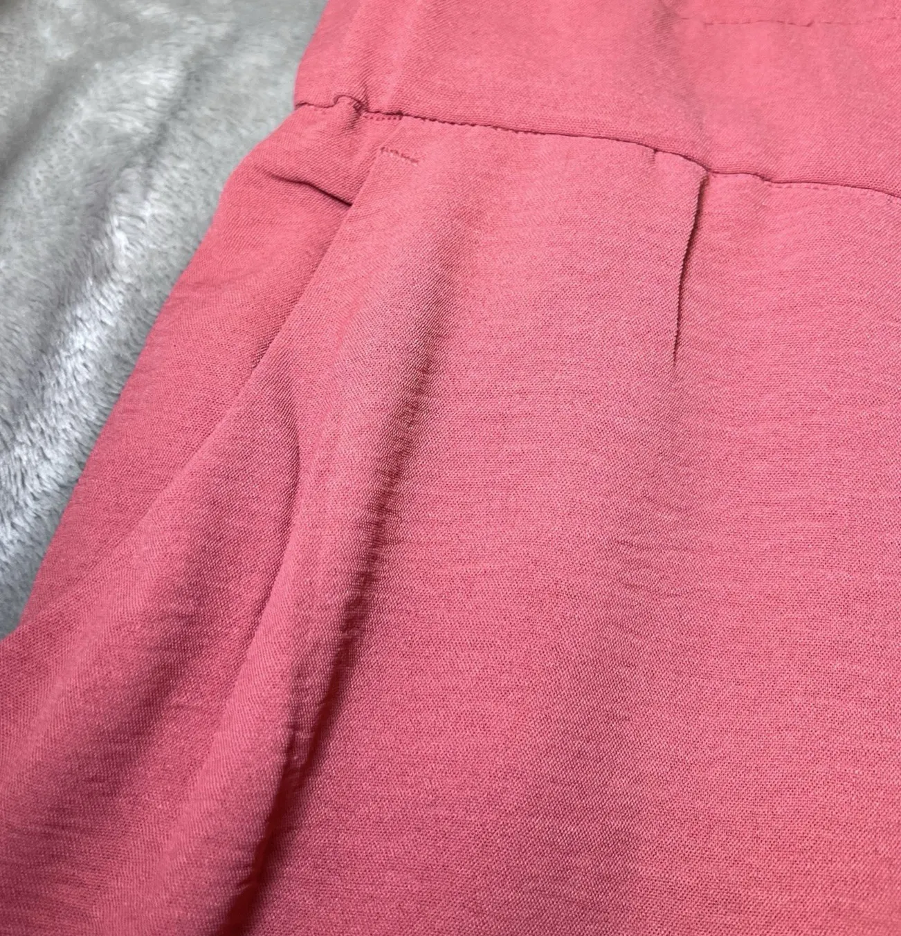 Hilary Radley Womens XXL Wide Leg Pants Dark Pink Dusty Rose Elastic Waistband - Image 15