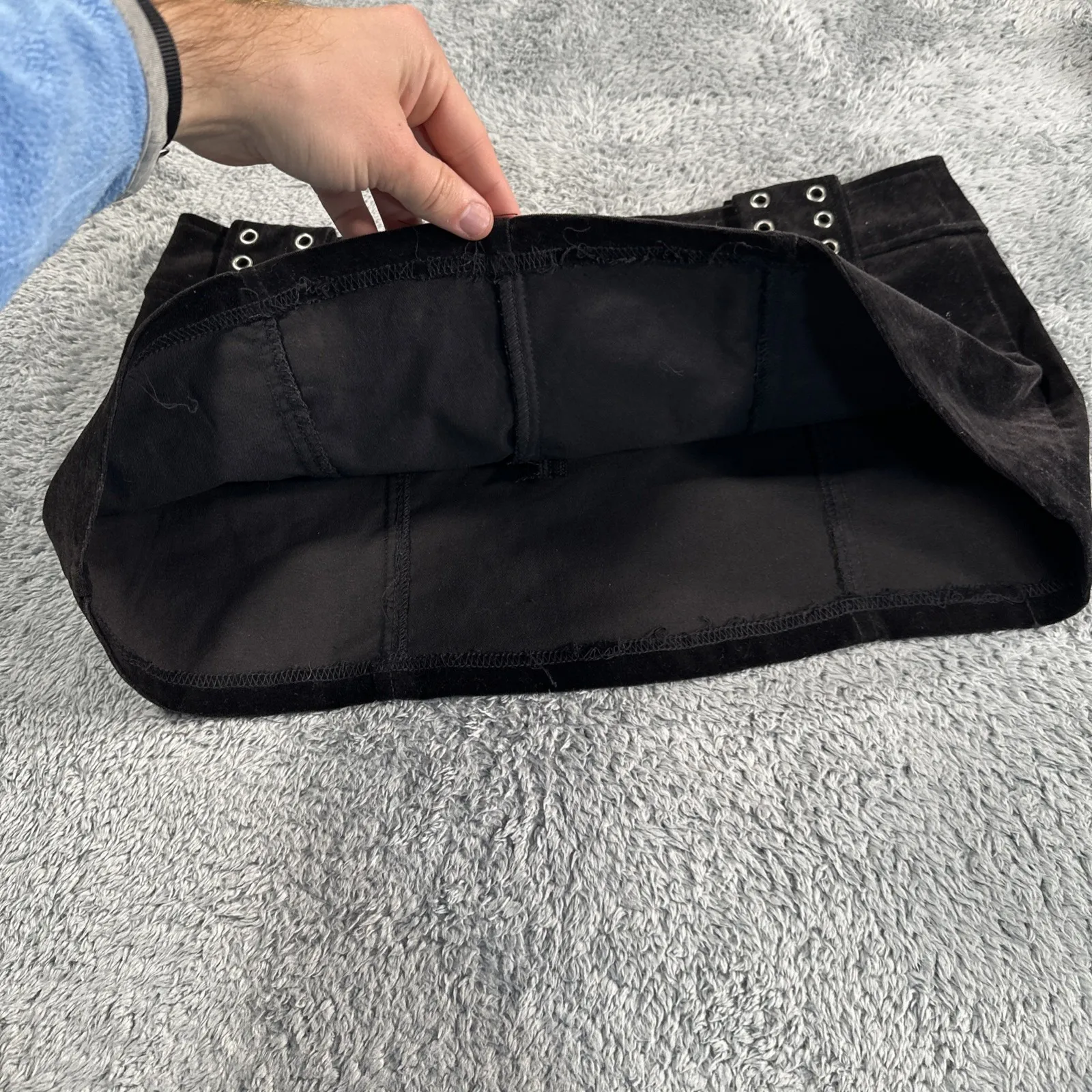 Vintage Y2K Lip Service Black Mini Skirt Gothic Fetish Medium Witchy USA Grunge - Image 12