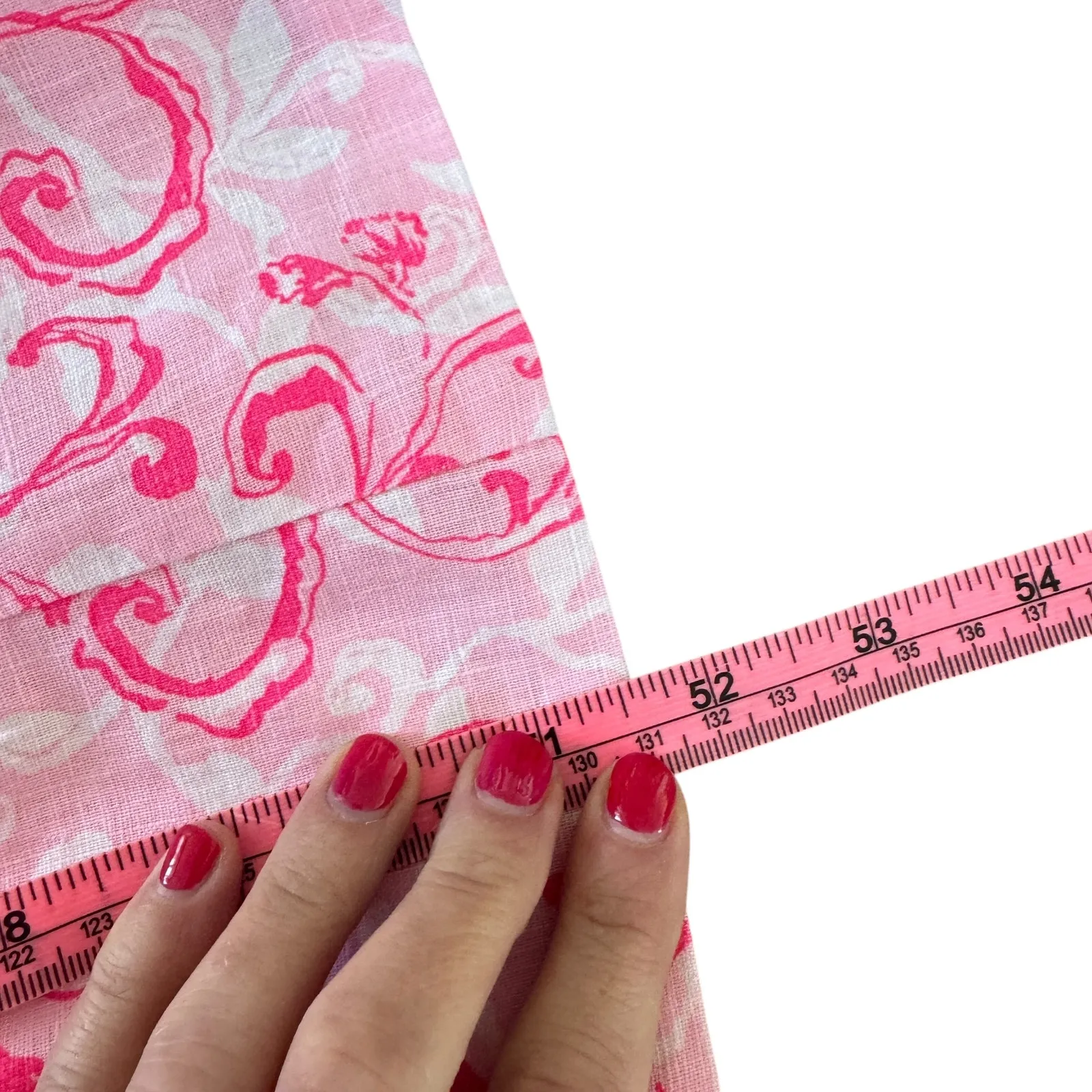 NEW Lilly Pulitzer Calina Linen Midi Dress Conch Shell Pink Flamingle Garden - Image 11