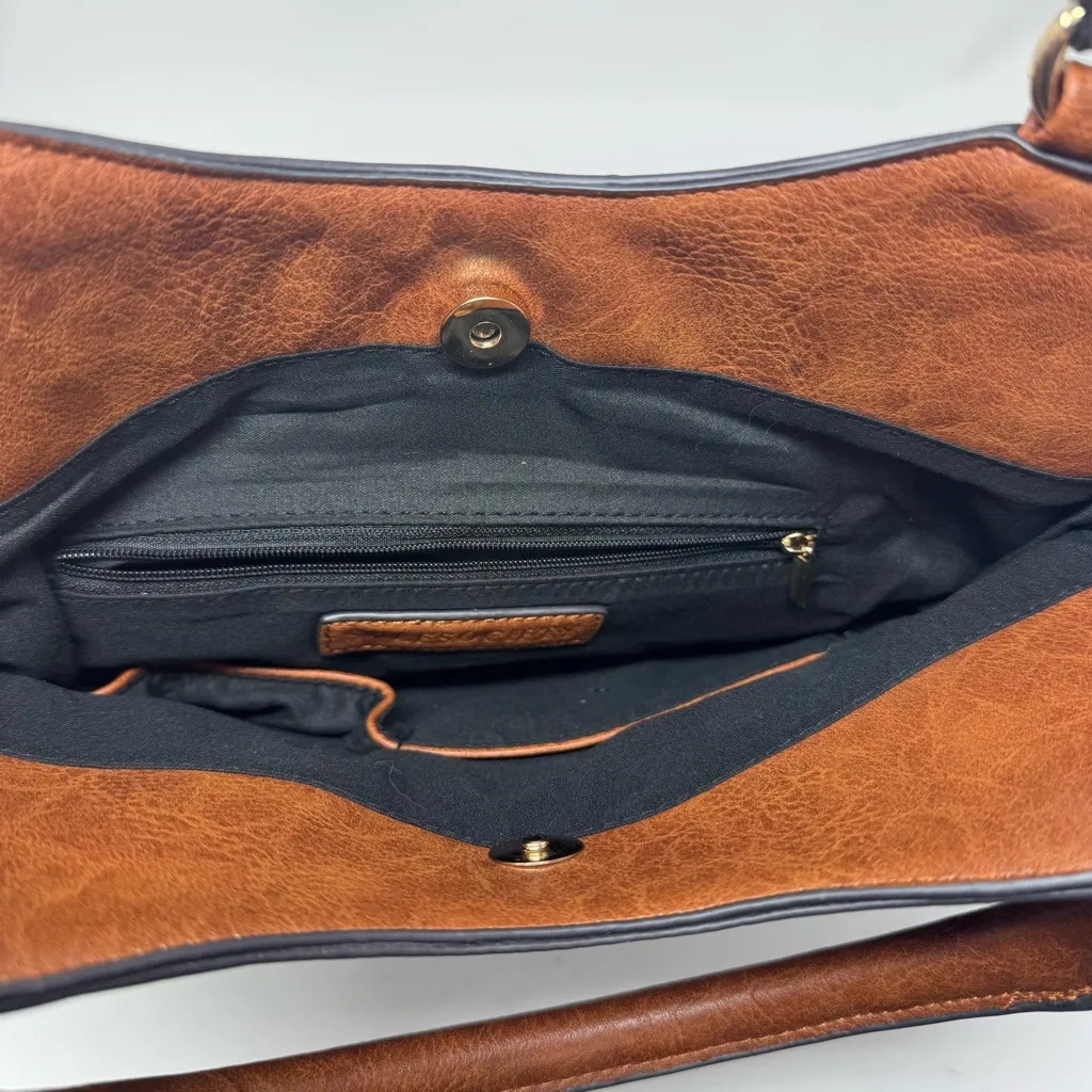 Sole Society Striped Convertible Straw Tote Crossbody New - Image 5