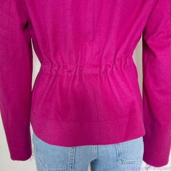 Akris Punto Barbie pink jacket with cinch, size 8‎ - Image 9