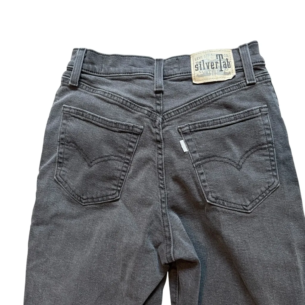 Levi SilverTab High Rise Faded Black Mom Jeans, W26/L27 - Image 13