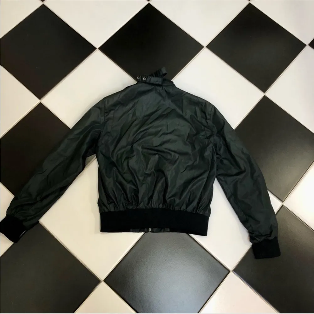 Vintage 70s 80s Members Only by Europe Craft Unisex Bomber Dark Green Black sz S - Image 4