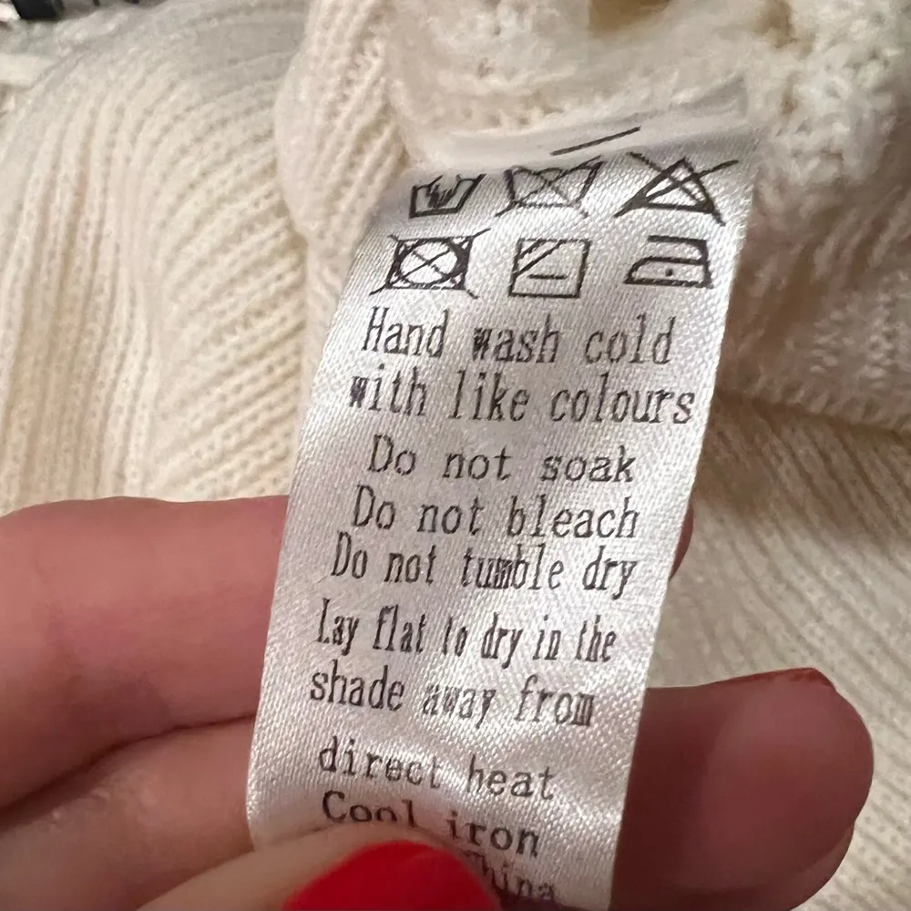 NEW Lioness Breaking Me Ivory Knit Cinched Long Sleeve Mini Sweater Dress Small - Image 13