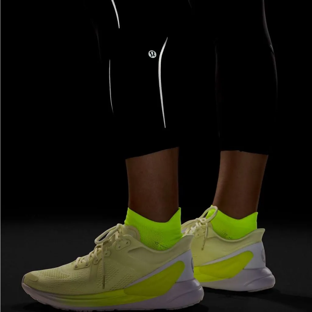 Lululemon Base Pace High-Rise Reflective Crop 23" Black Size 0 W6CDDS GUC - Image 13