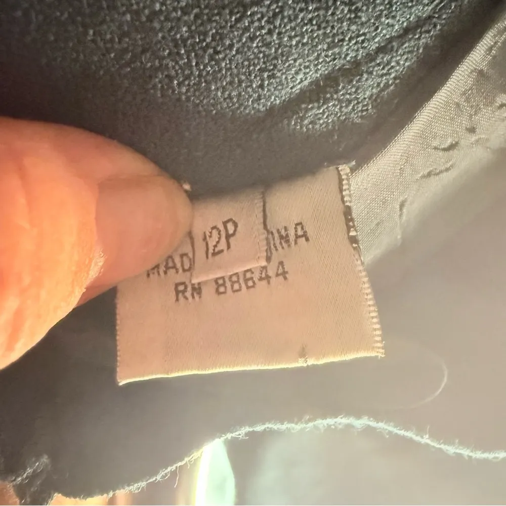 Vintage John Meyer of Norwich beaded velvet skirt suit jacket / blazer 12p wool Green - Image 5