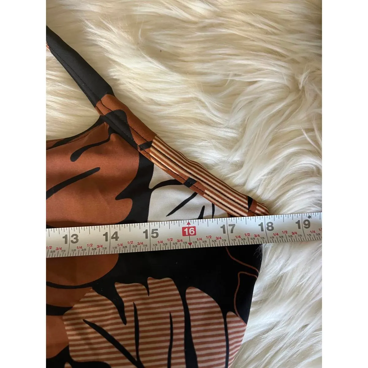 Islander Women's Tropical Leaf Print Dress Size 14 Black - Image 5