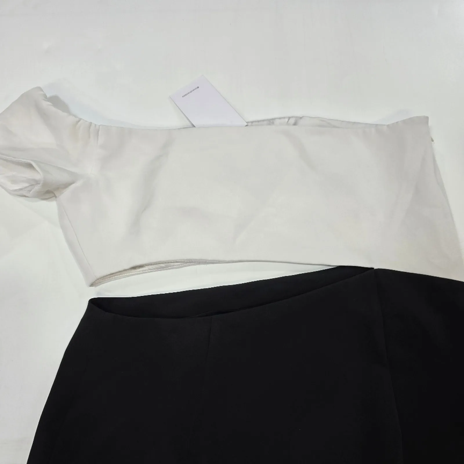 Lovers and Friends Rowan Mini Dress in White & Black Medium - Image 11