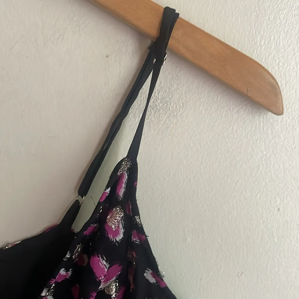 KARINA GRIMALDI Marissa Print Dress in Purple Metallic - Image 9