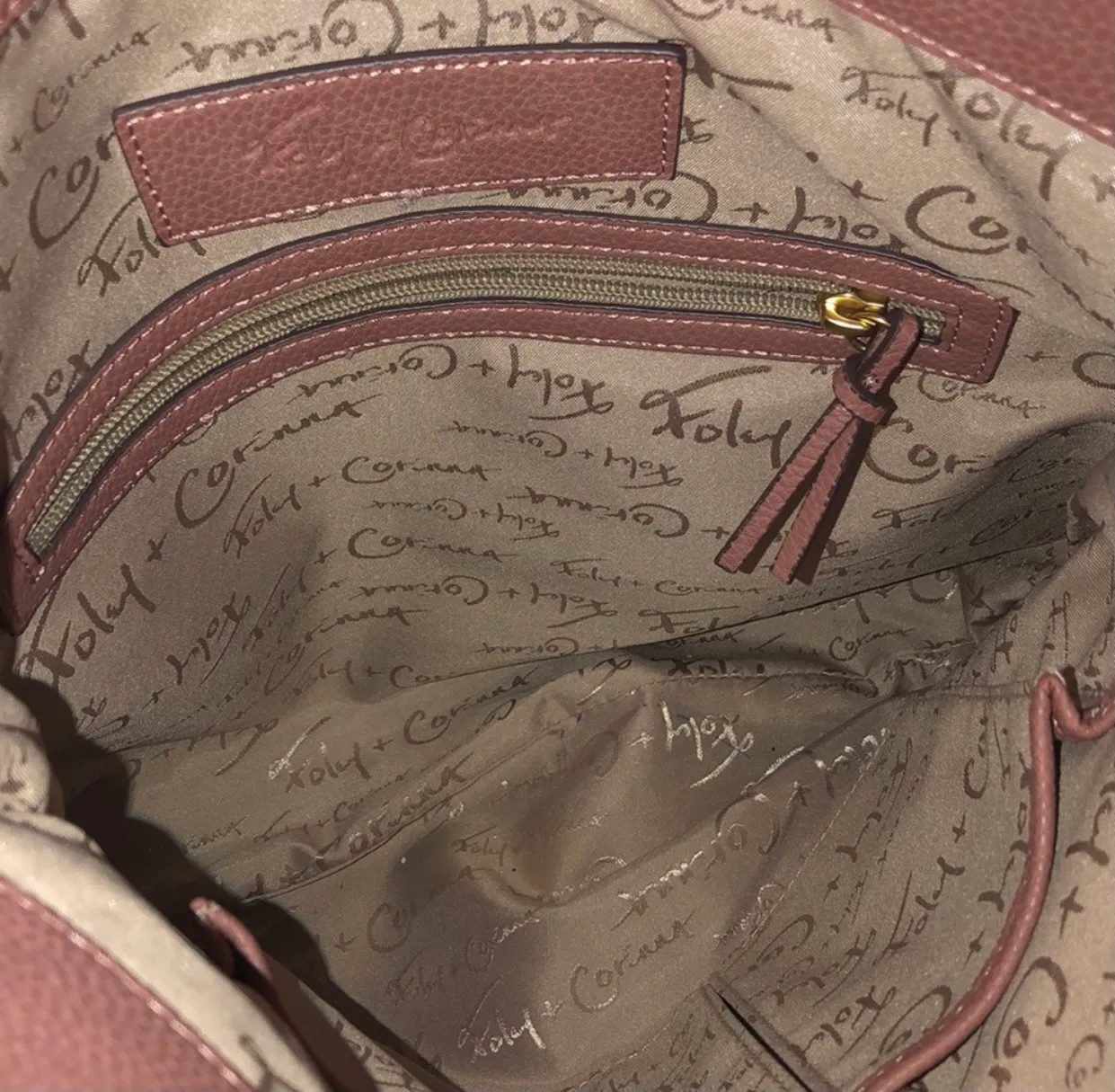 NWOT blush colored  bag with detachable strap. - Image 6