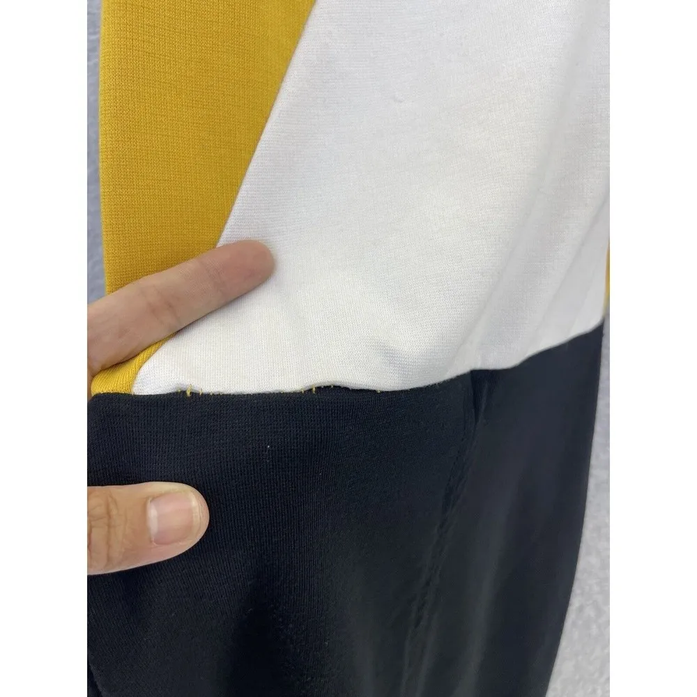 Zara Women's Dress Sleeveless Bodycon Yellow Black Colorblock Small - Image 3