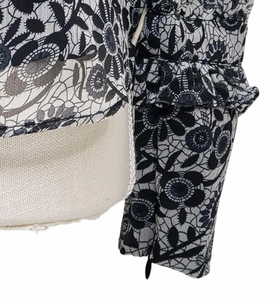 Walter Baker Jeny Ruffle Trimmed Georgette Blouse - Image 8