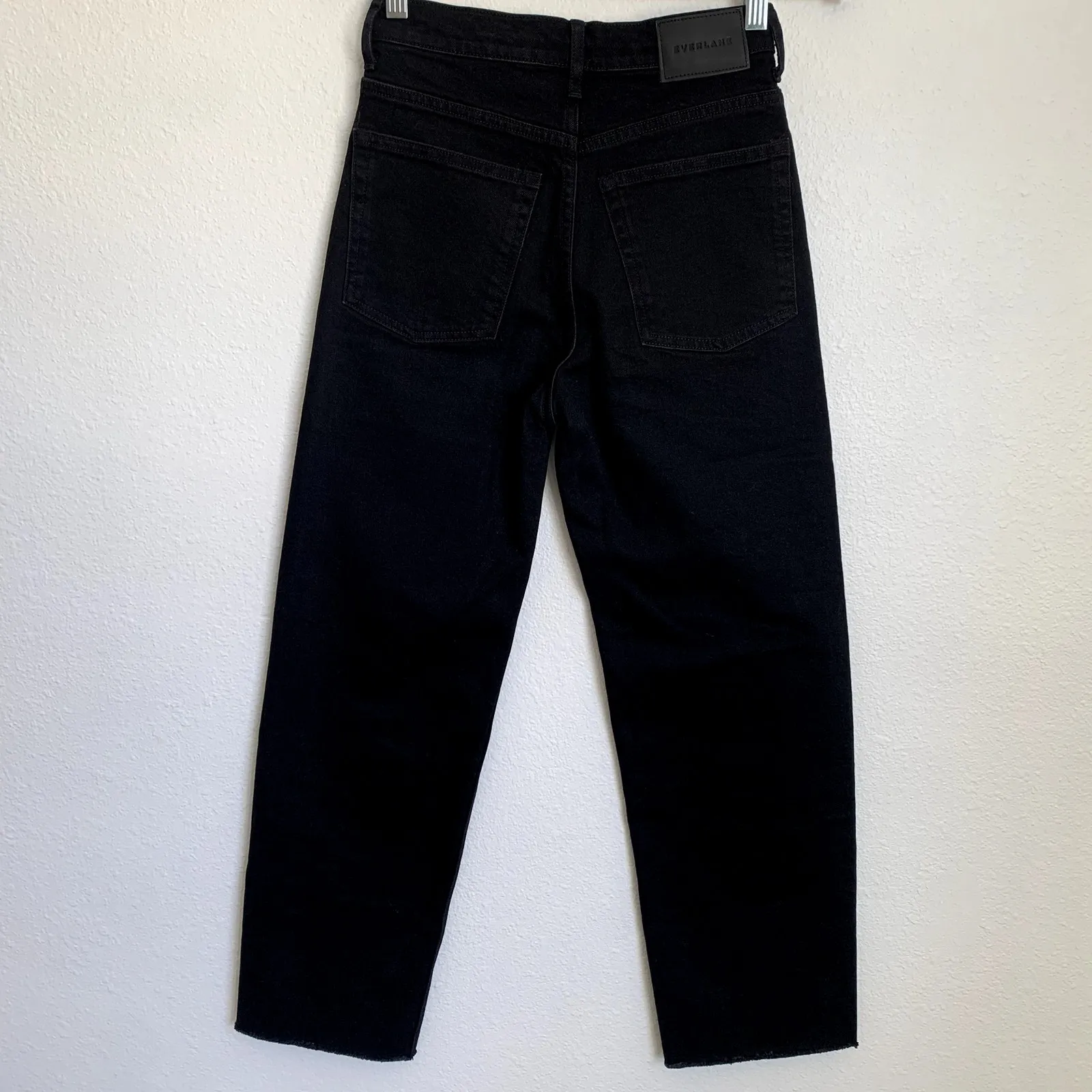 NEW Everlane Sz 23 The Way High Straight Jean in Coal Black Organic Cotton - Image 5