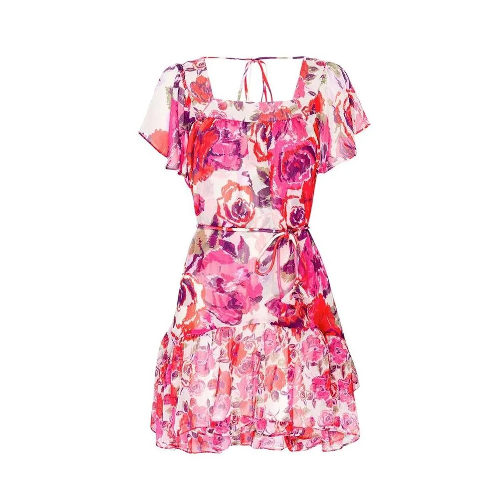 MISA Los Angeles Kasey Coming in Roses Flirty Romantic Flowy Dress NWT M $330 - Image 3