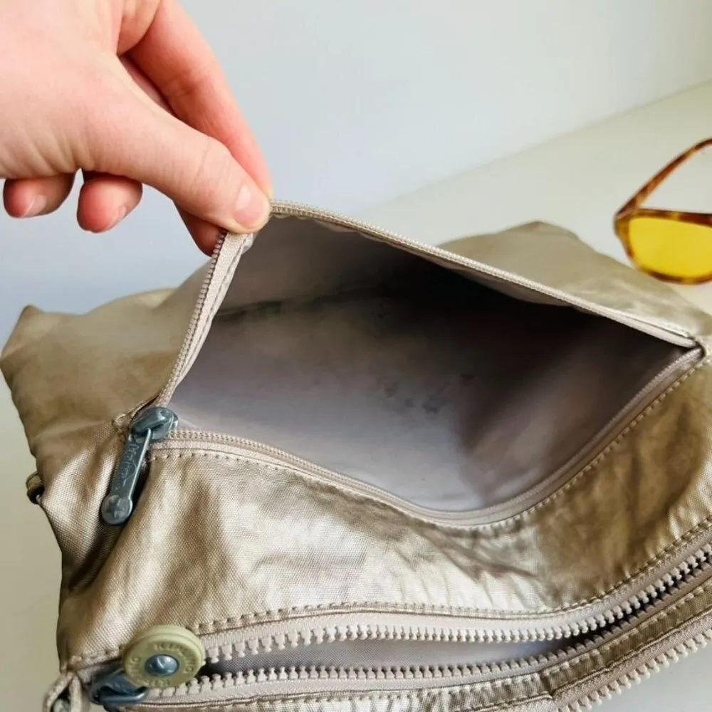 Kipling Metallic Medium Utility Multi-Pocket Travel Crossbody Bag - Image 6