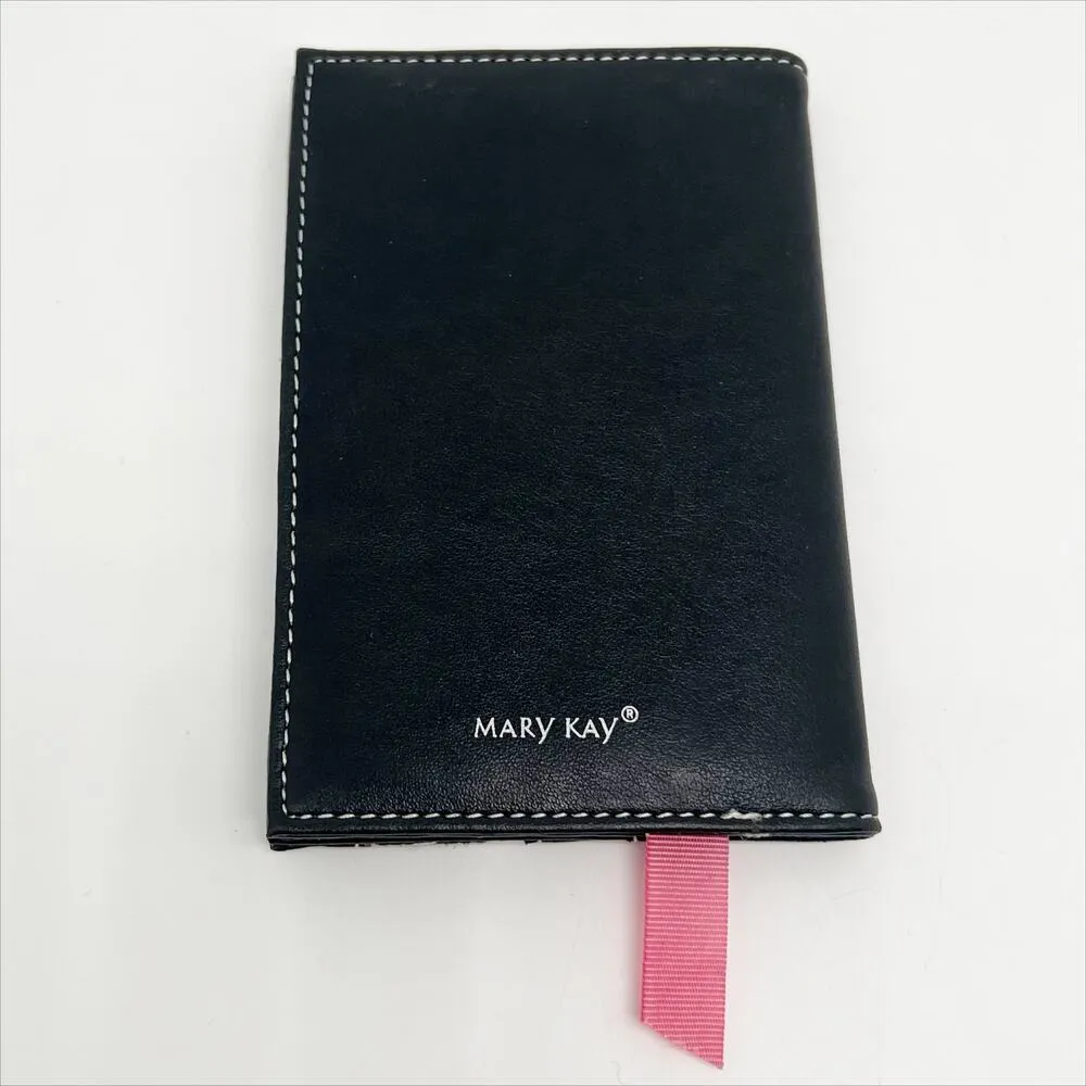 New Mary Kay Black Leather Floral Trim Bi - Image 3