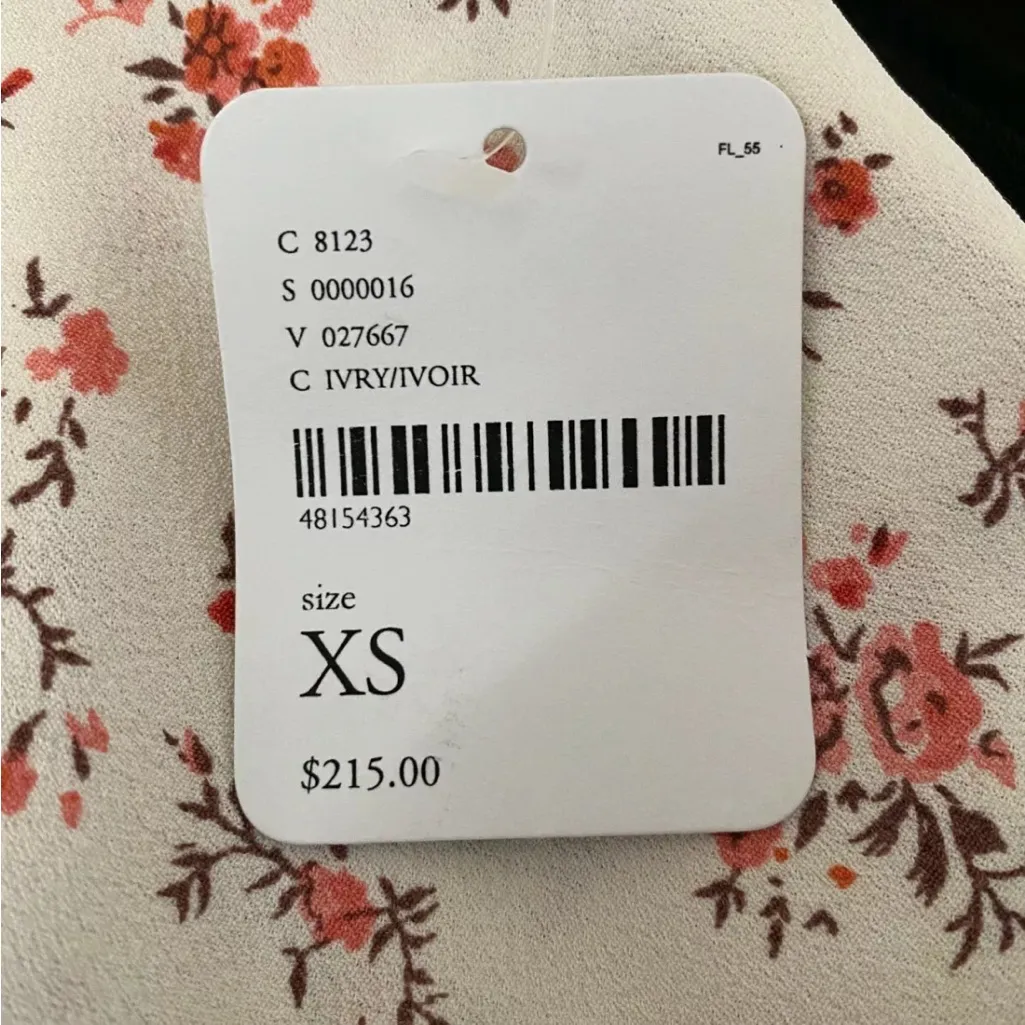 NWT *FLYNN SKYE* IVORY AND PINK FLORAL JUMPSUIT FREE PEOPLE SZ XS - $215! - Image 11