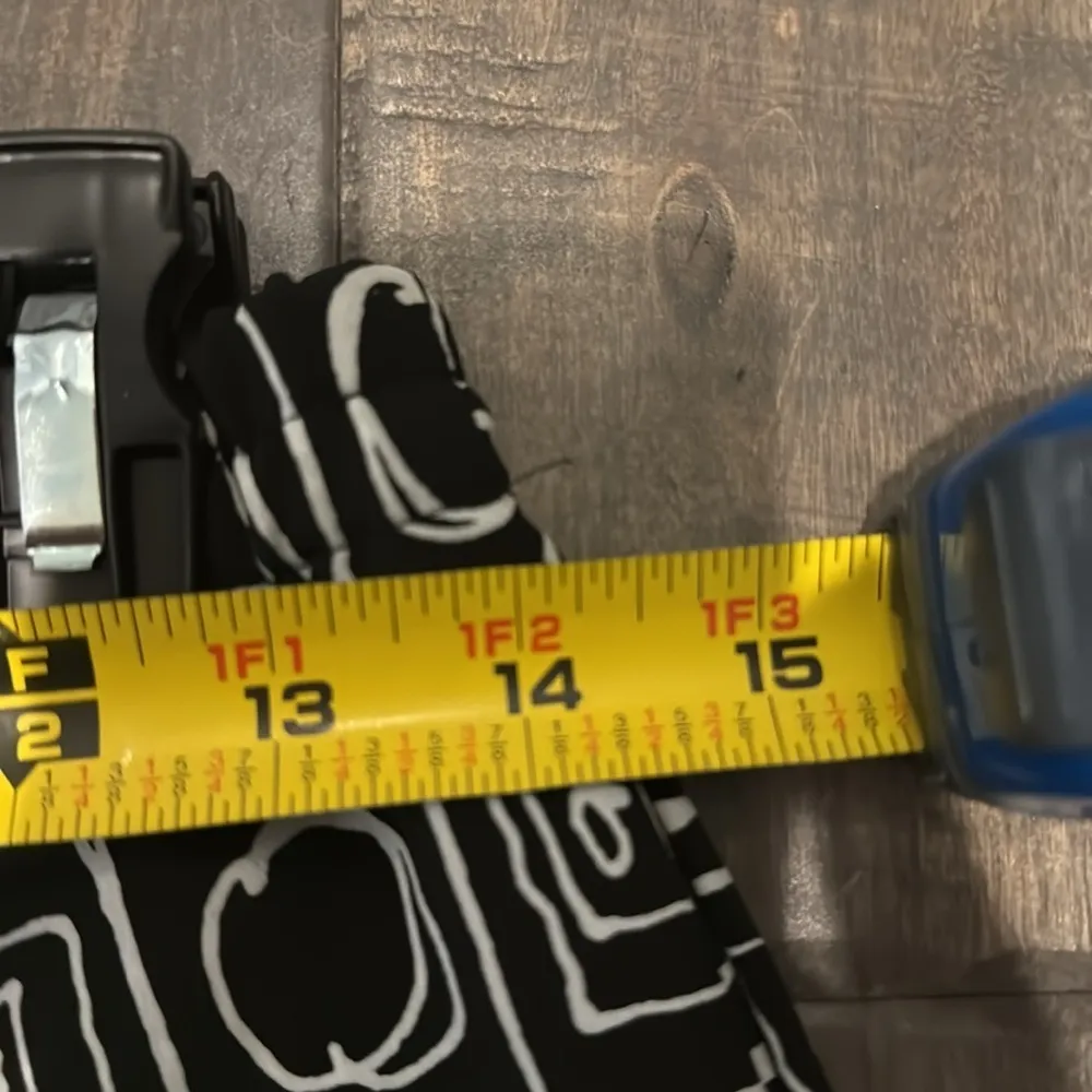 Bleyle Vintage Black White Geometric Pants Sz 8 Artsy Elastic Waist - Image 9