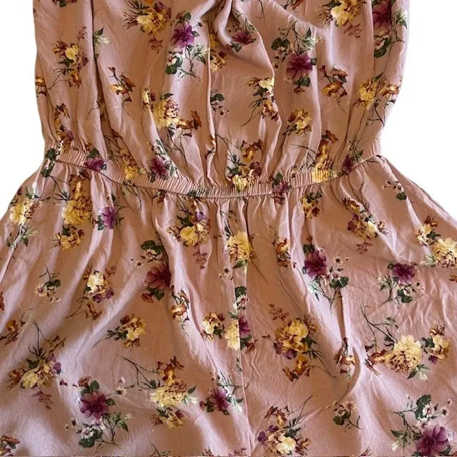 Haute Monde Floral Romper Off Shoulder Elastic Waist Casual‎ Cute Comfy Size S - Image 7