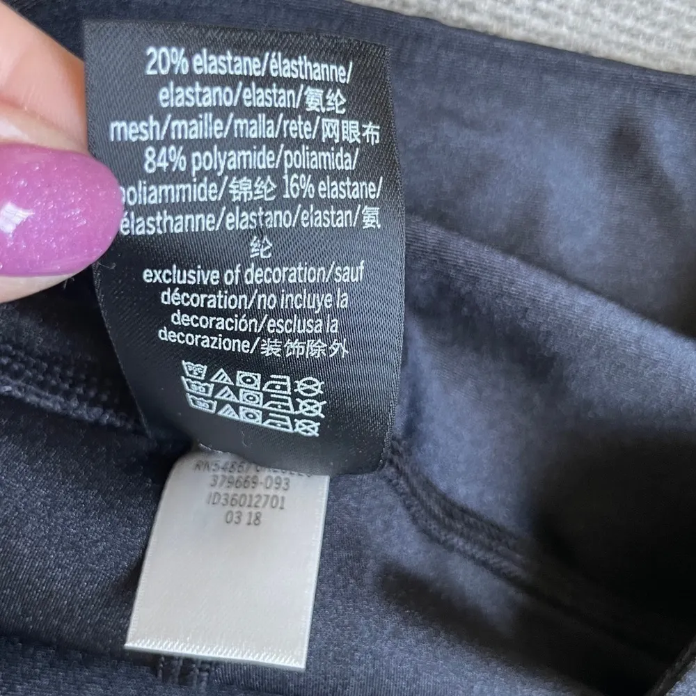 PINK Victoria’s Secret Black Mesh Leggings XS - Image 7