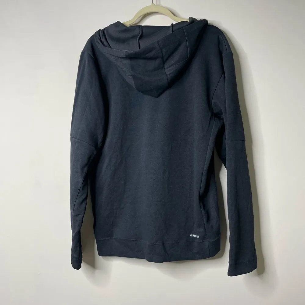 Adidas Basketball Club Black Full Zip Jacket Medium - Image 5