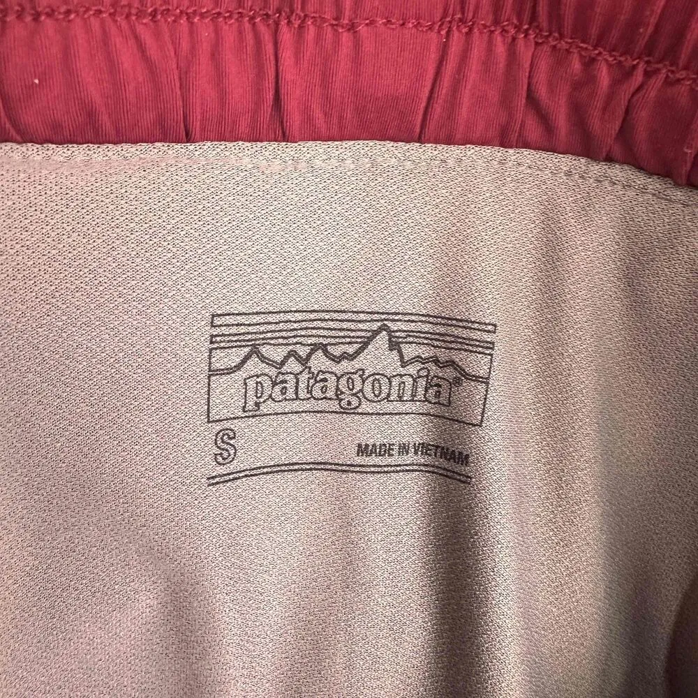 Patagonia Pink Athletic Drawstring Nine Trails Shorts Size Small - Image 6