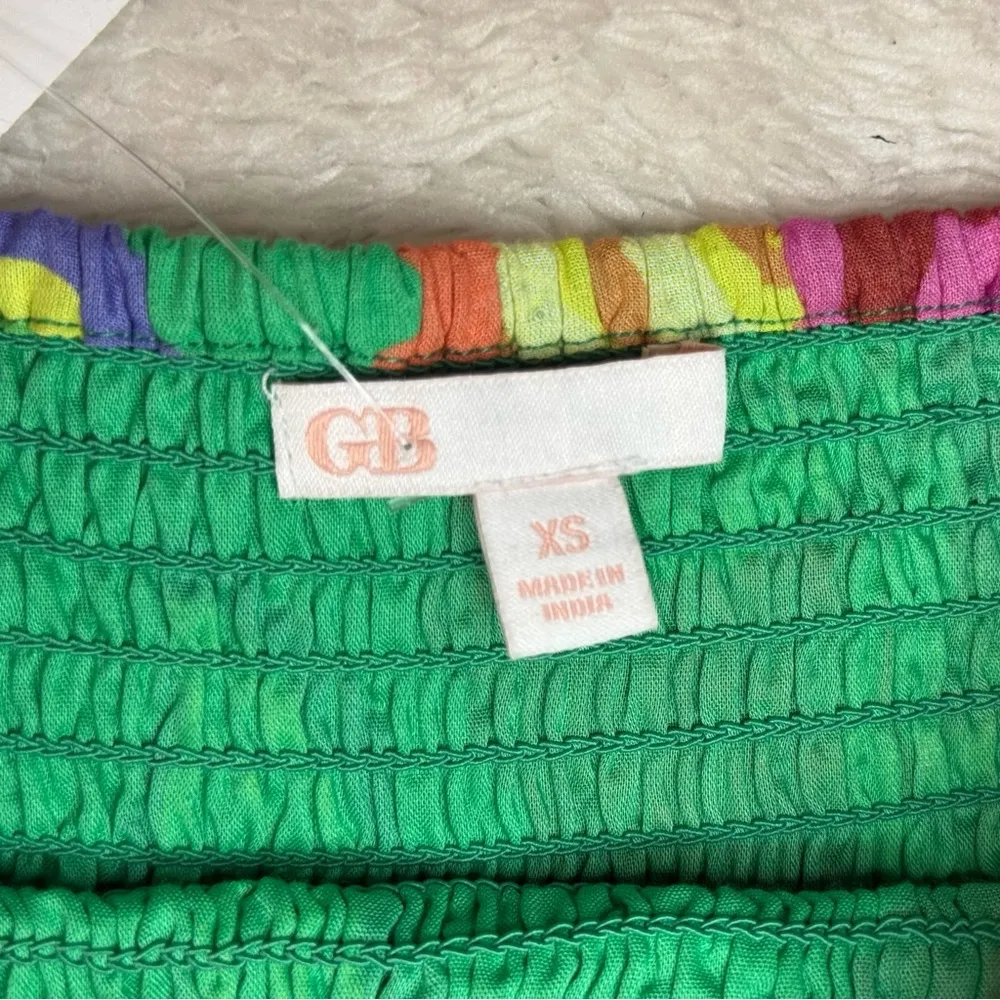 GB Floral Midi Skirt Made in India 100% Cotton
Gently used / Used once in time Green Size XS - Image 4