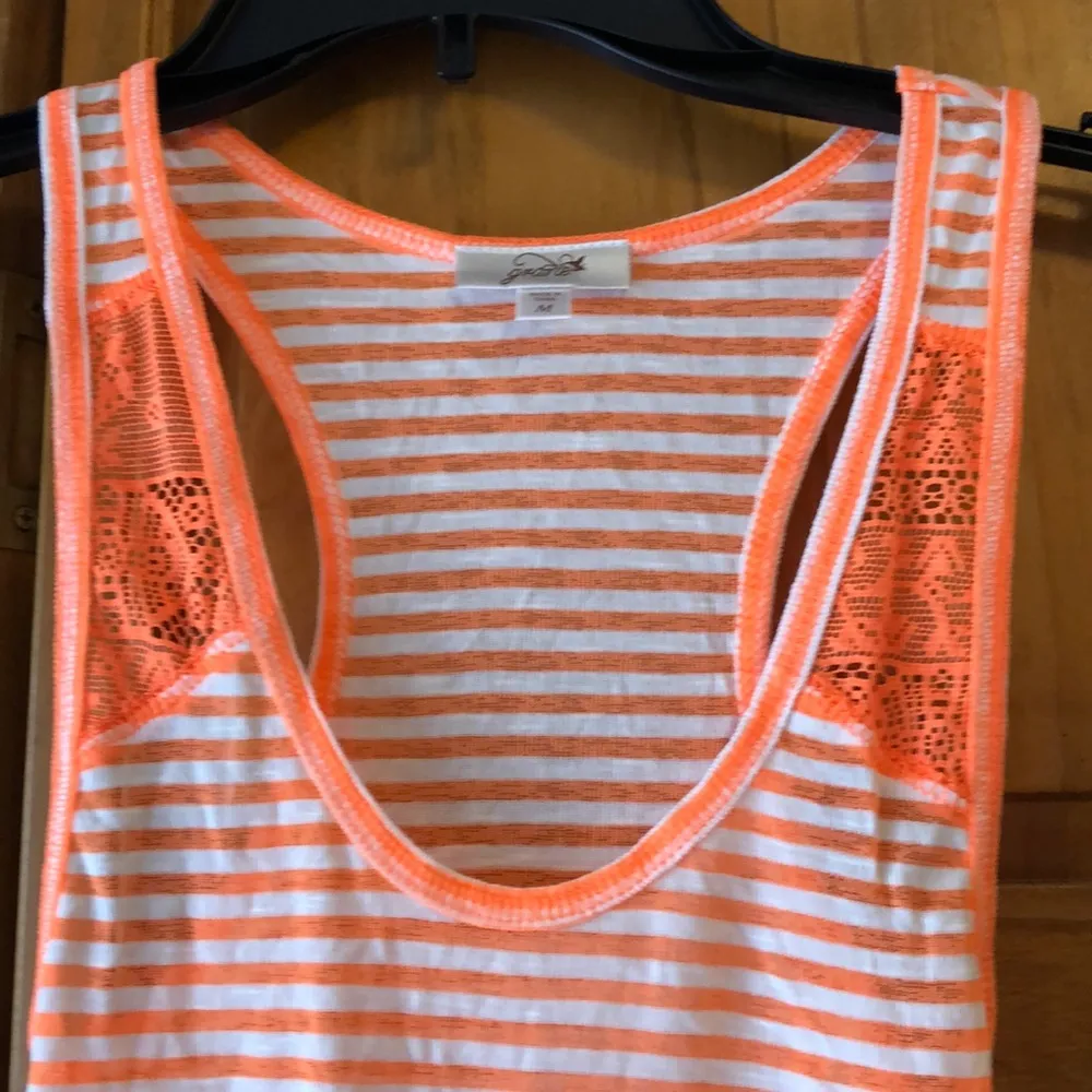 NWT Grane Neon Orange Lace Razorback Tank Top Size undefined - Image 2