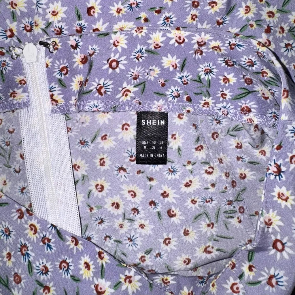 SHEIN Lavender Floral Maxi Skirt - Image 3