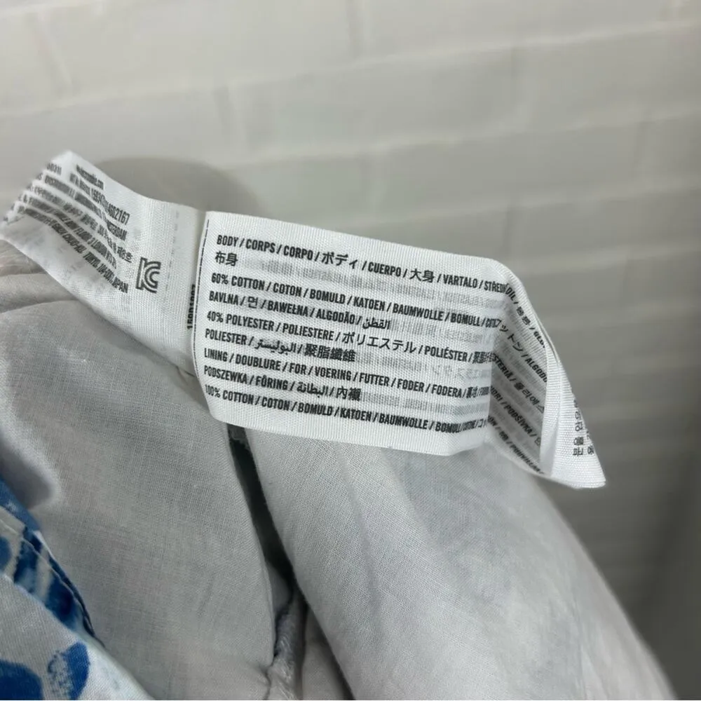 Abercrombie & Fitch Emerson Poplin Blue Floral Puff Sleeve Mini Dress Size S - Image 5