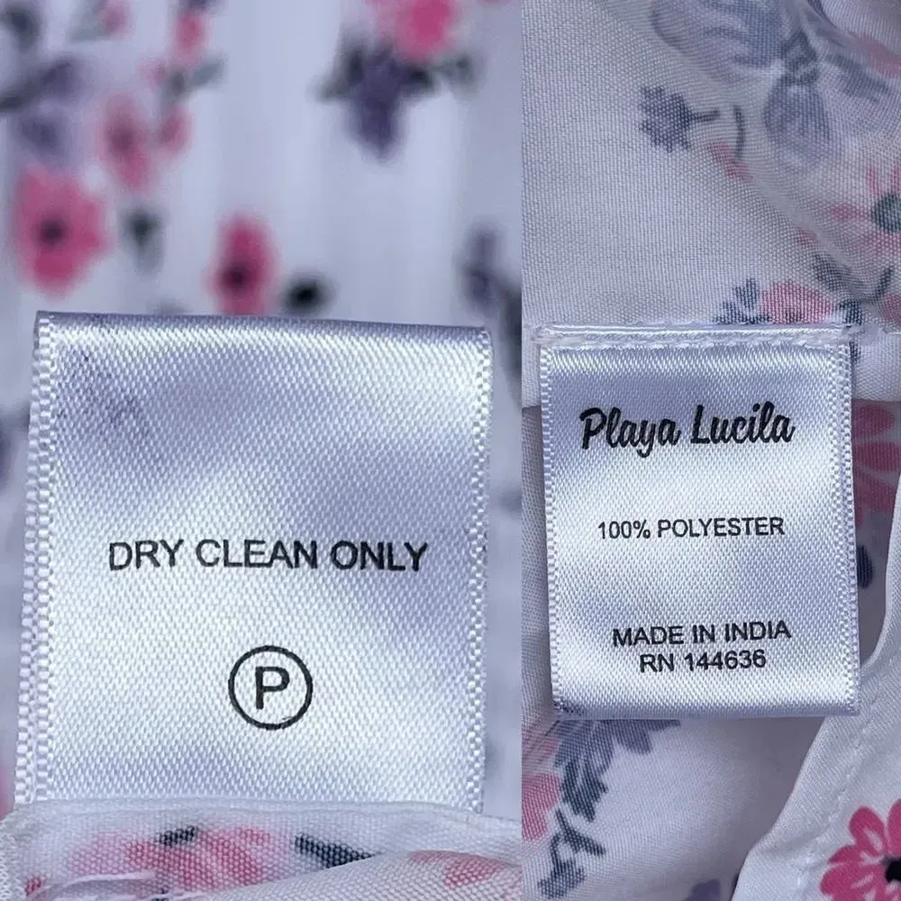 Playa Lucila Tiered Floral Maxi Dress size XS White - Image 13