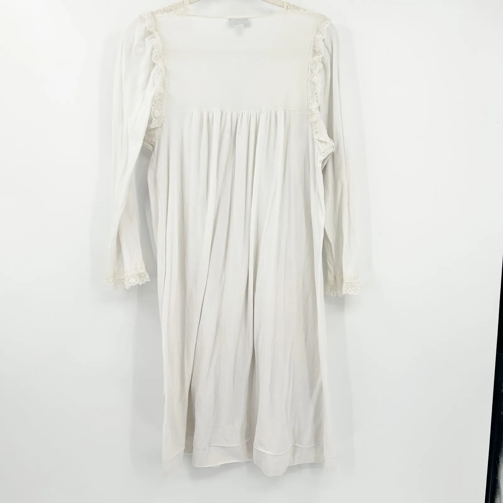 Christian Dior Lingerie Vintage Edwardian Cottagecore Cotton Lace Nightgown - Image 9