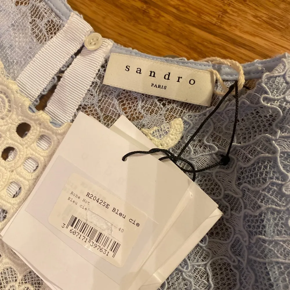 Sandro Blue Lace Dress size 40 - Image 7