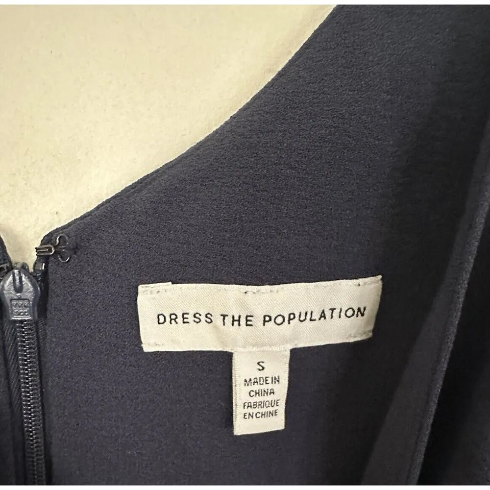 Dress the Population Alicia Dress Midnight Blue Size Small - Image 7