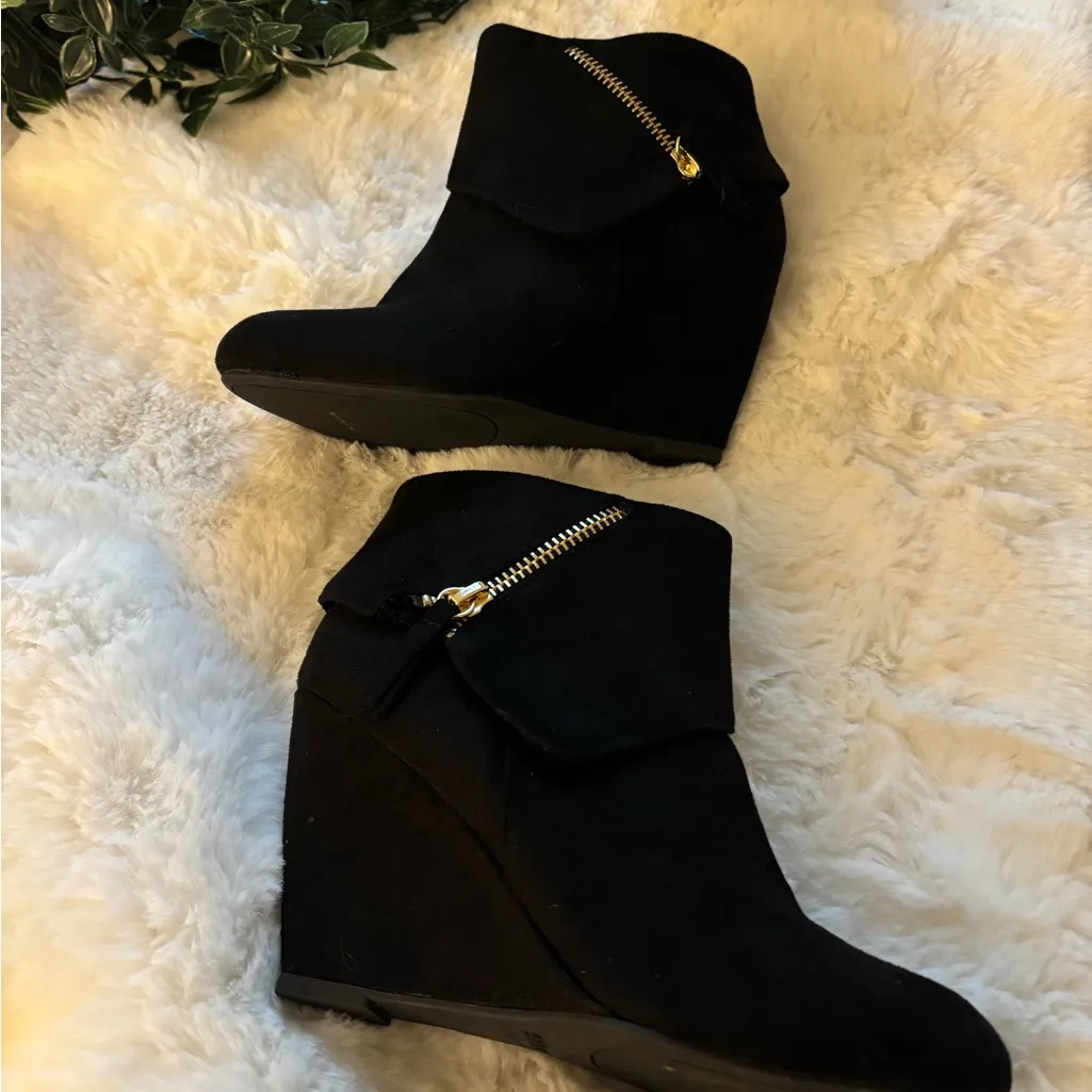 Women’s size 8 black Sexy Wedge Comfortable Ankle Boots Sexy Classic style - Image 7