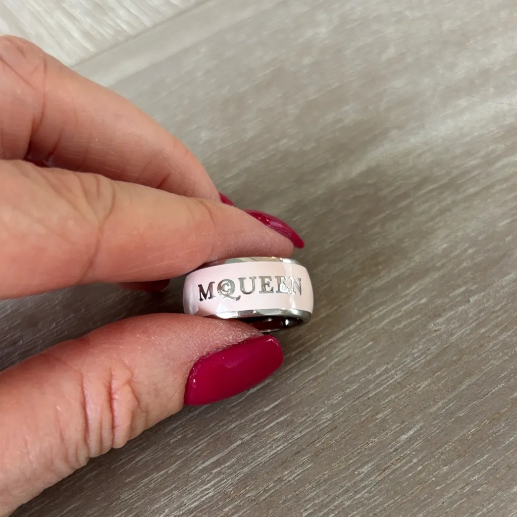 Alexander McQueen  Enamel Ring - Image 4