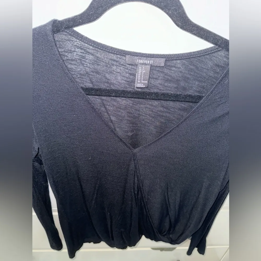 Forever 21 Long Sleeve Wrap Top - Image 4