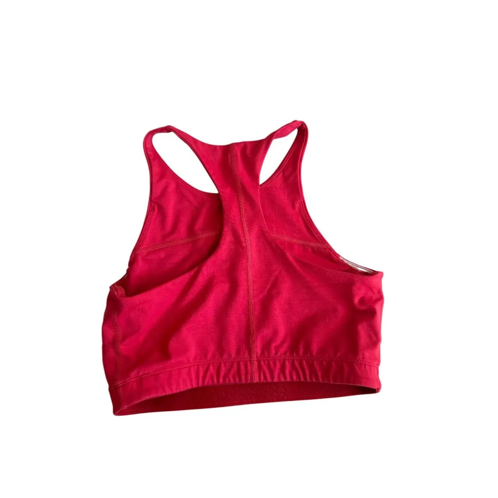 OUTDOOR VOICES Red Racerback Bra Size Small - Image 3