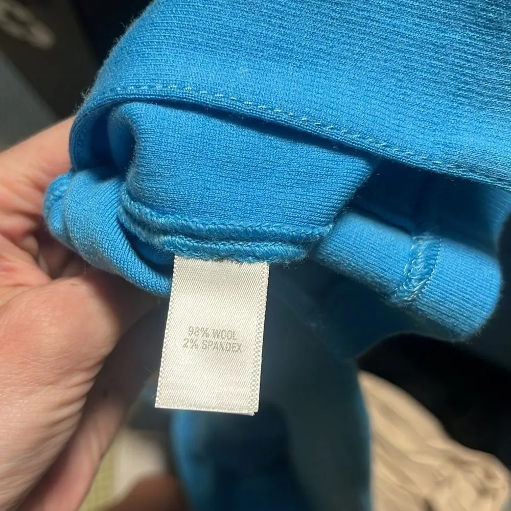 St. John Pull On Ankle Pant Knit Teal - Image 6