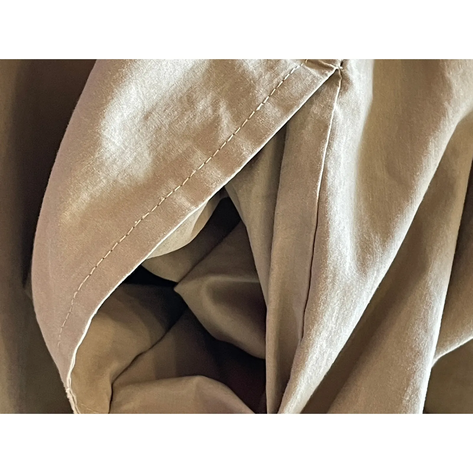 MOD REF Button Front Khaki Cotton Shirt Dress Medium - Image 11