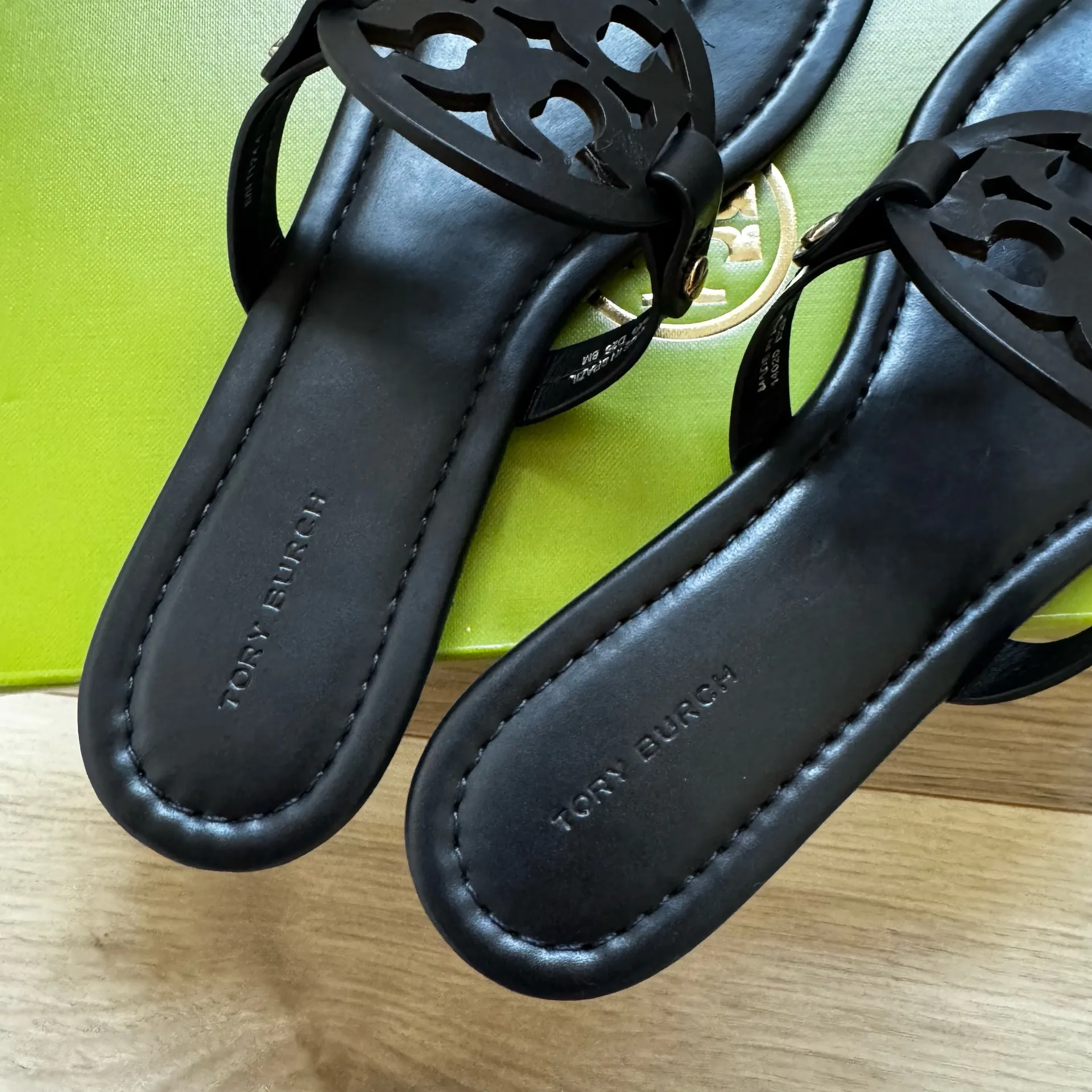 Tory Burch Miller Sandals Black 8 - Image 9