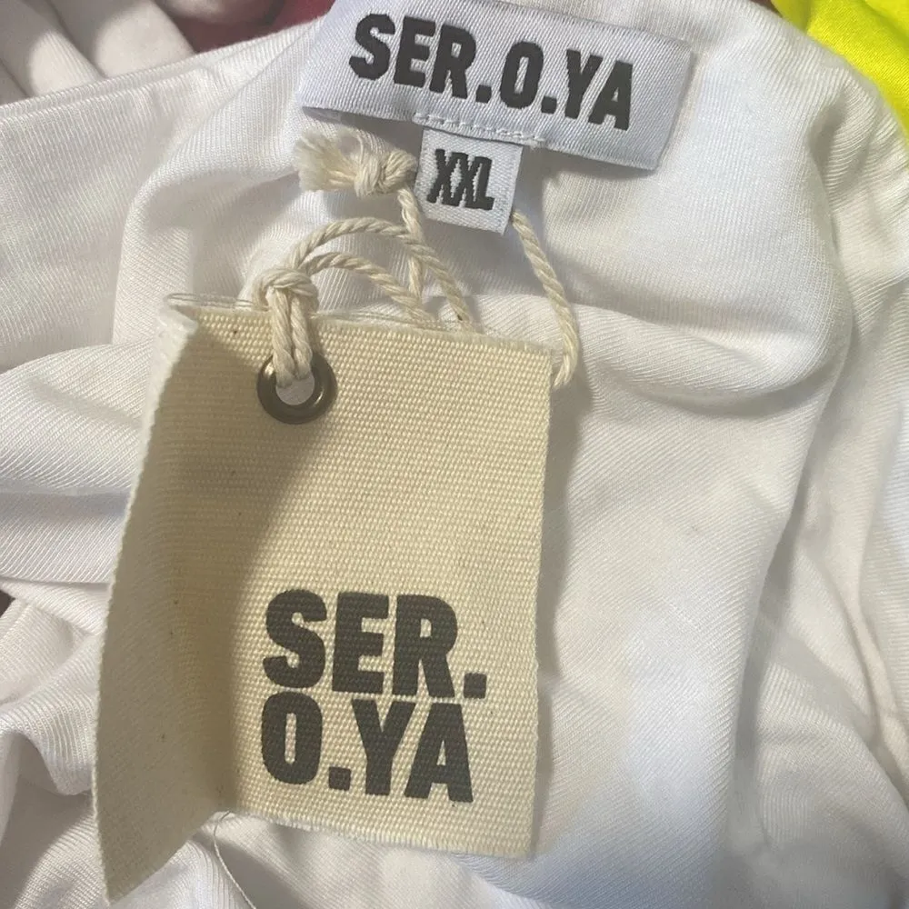 Ser.O.Ya White Cut Out Artemis Top Plus Size White Size XXL - Image 3
