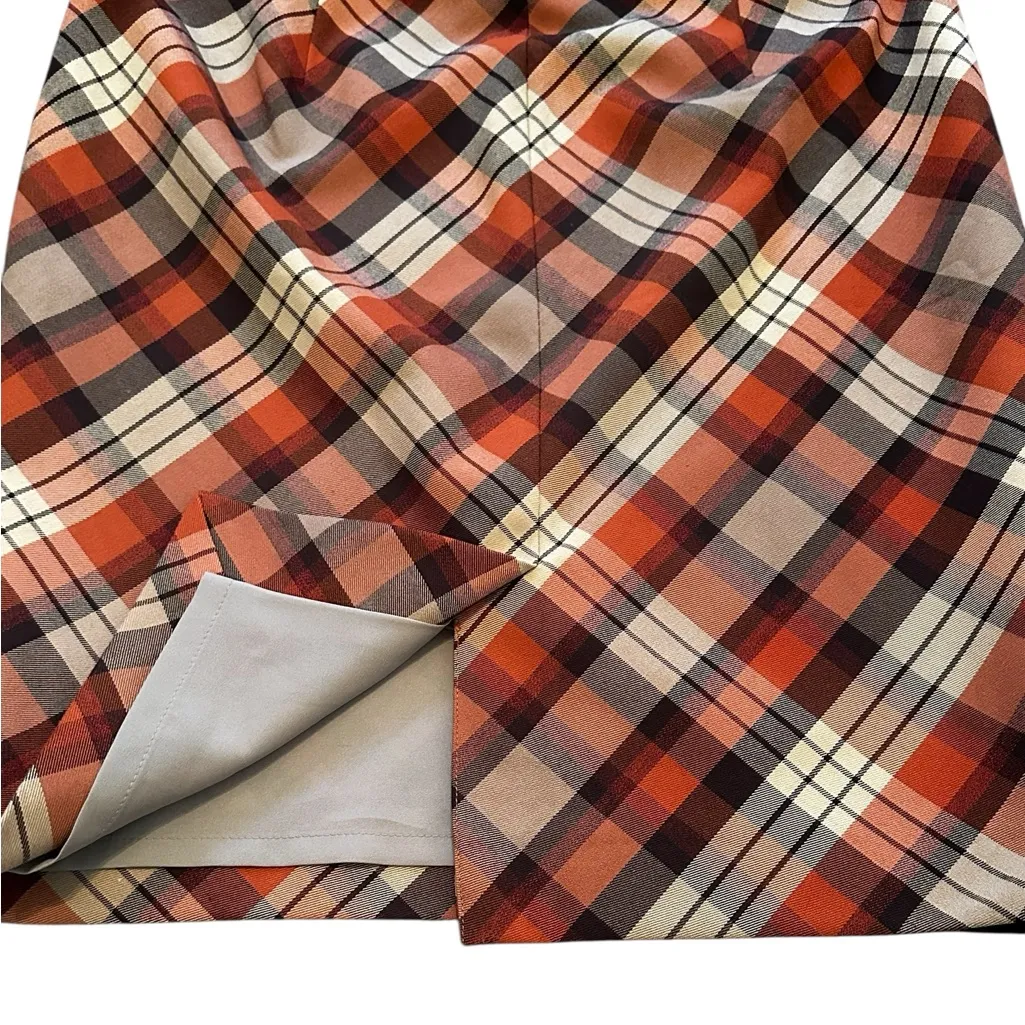 The Limited Y2K Vintage Plaid Skirt Preppy Academia Secretary Fall Size 2 - Image 5