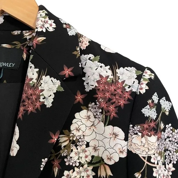 Cynthia Rowley Floral Two-Button Short Lined Blazer Jacket Women’s Size Medium - Image 5
