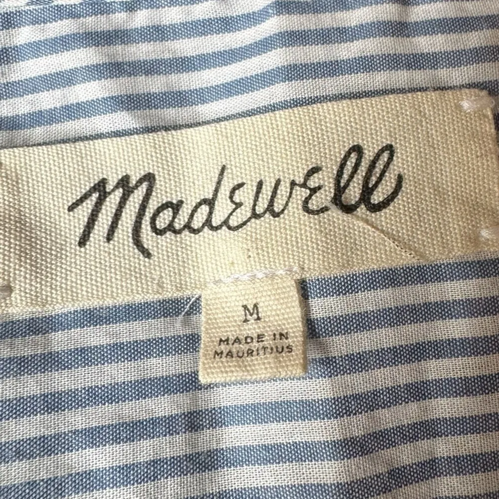 Wrap Top in Indigo Stripe - Image 5