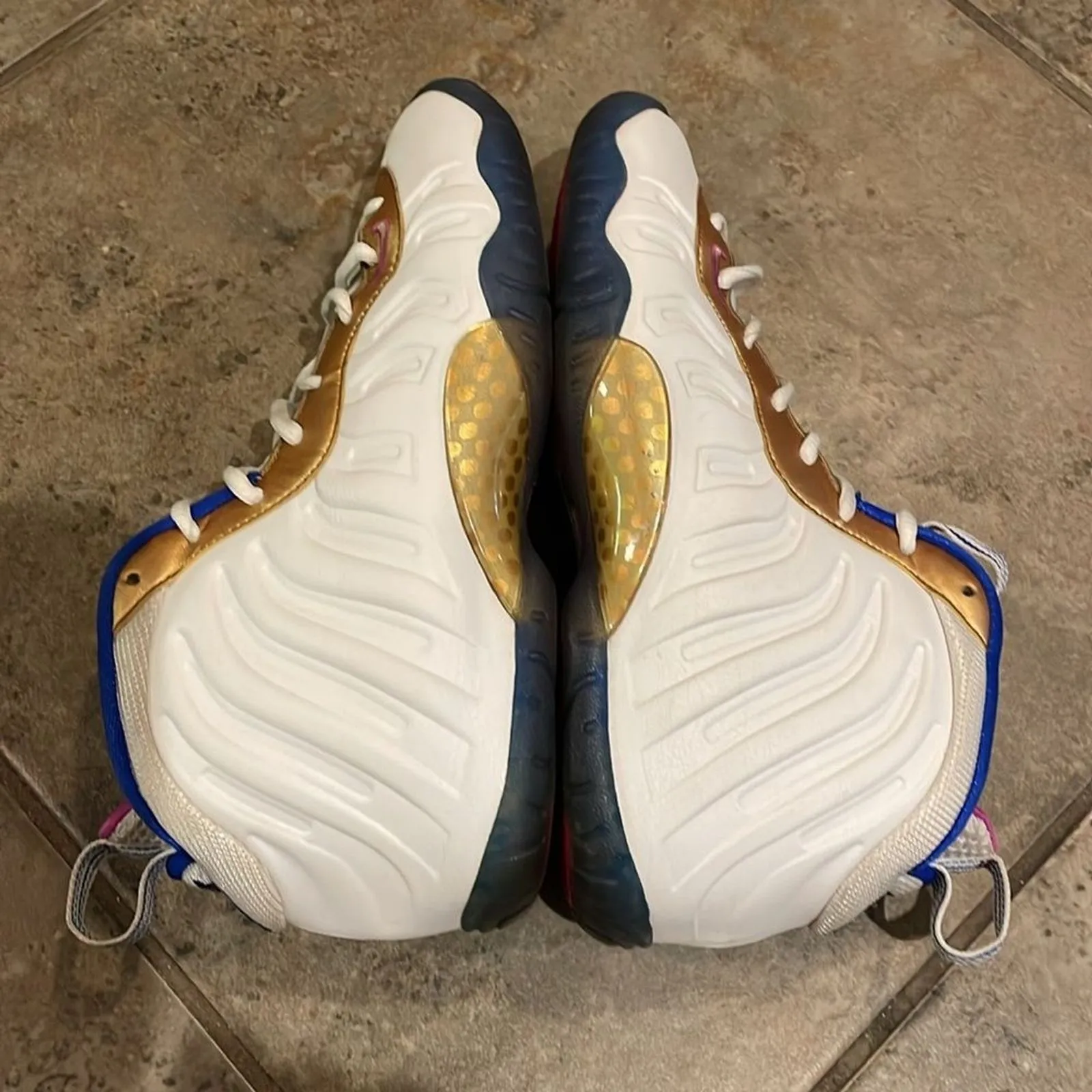 Nike Little Posite One GS Peanut Butter & Jelly Fuchsia Blast 644791-103 Size 6Y - Image 11