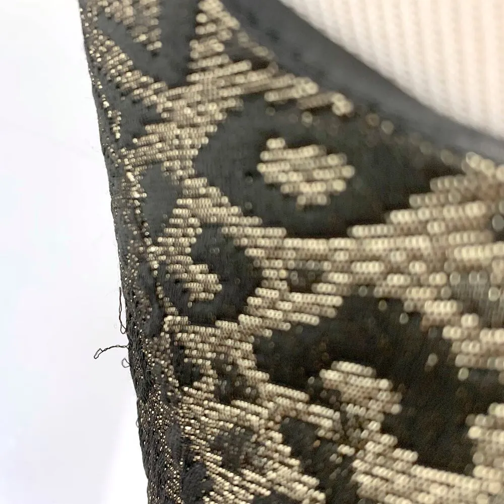 Tibi Metallic Leopard Polka Dot Pocket Sleeveless Sheath Dress Gold Black 2 - Image 10